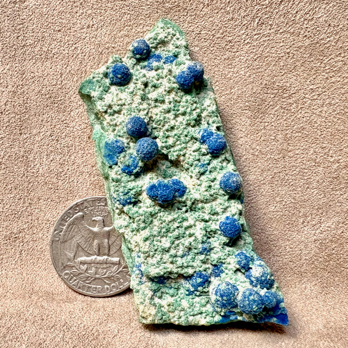 Azurite Balls in Matrix (Sandoval Co., New Mexico)