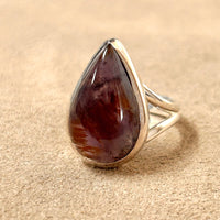 Quartz (Super 7) Crystal Ring (Size 6)