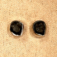 Shungite Rough Stud Earrings