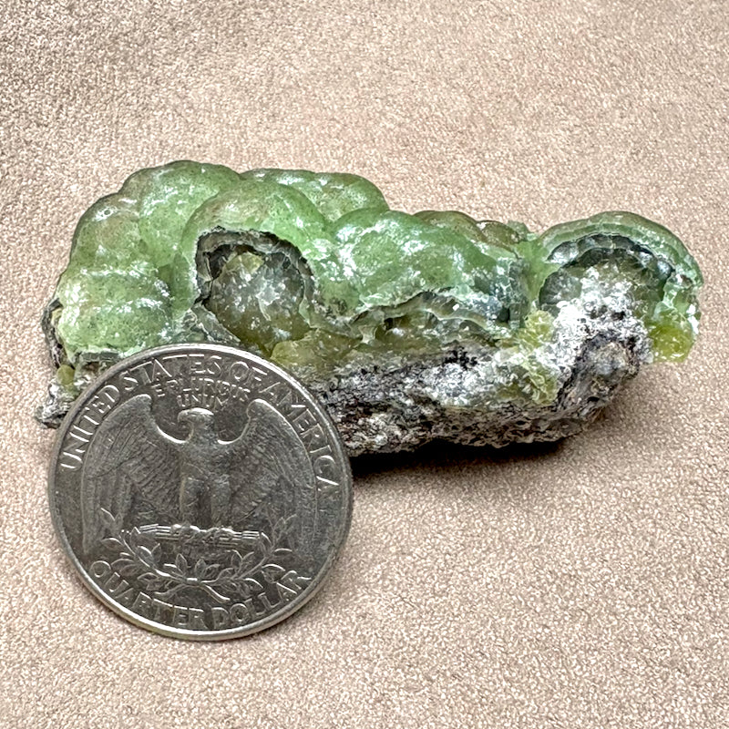 Smithsonite, Cuprian Green (Arizona)