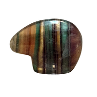 Bear Fetish Carving in Fluorite
