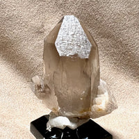 Smoky Quartz Crystal with Albite (Dona Ana Co., New Mexico)