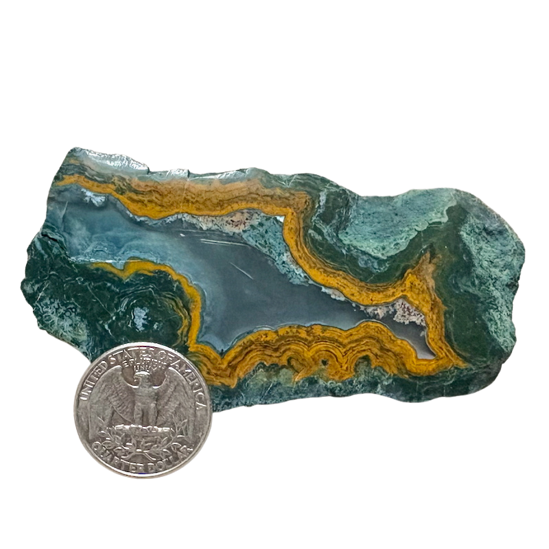 Geode, Orpheus Agate, Polished Face (Bulgaria)