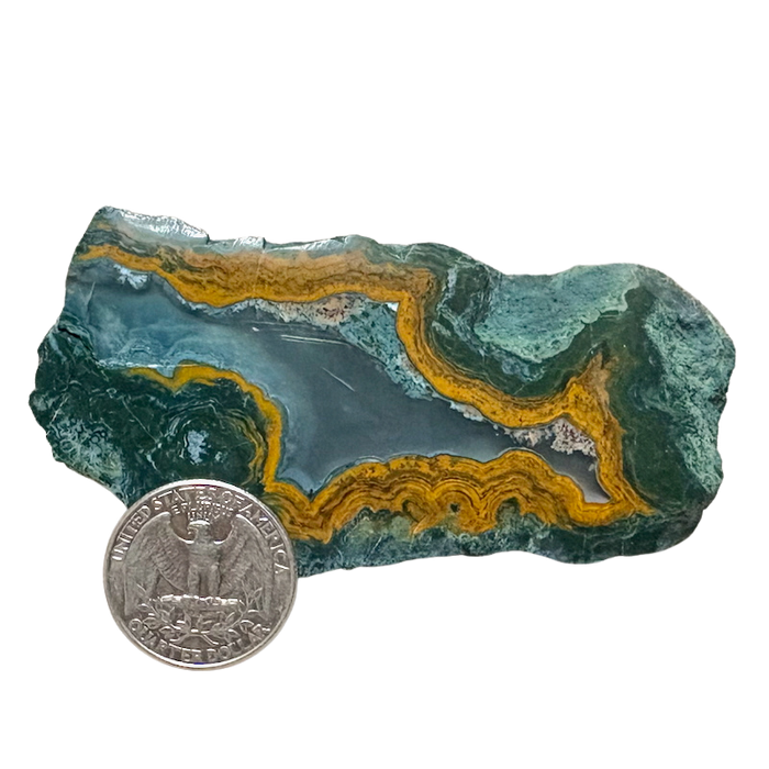 Geode, Orpheus Agate, Polished Face (Bulgaria)