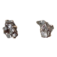 Meteorite Rough Post Earrings