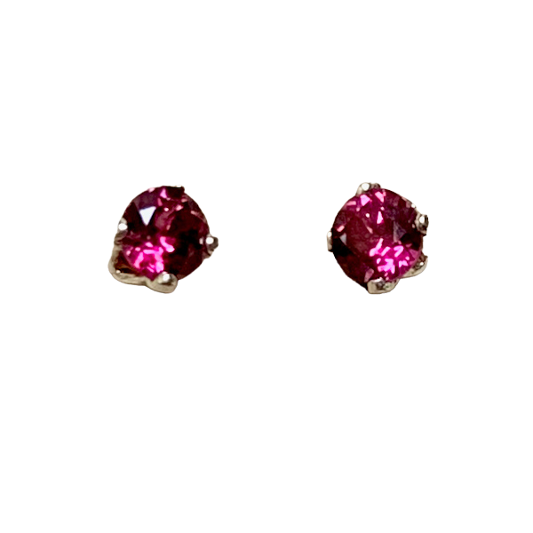 Garnet Post Earrings