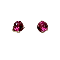 Garnet Post Earrings