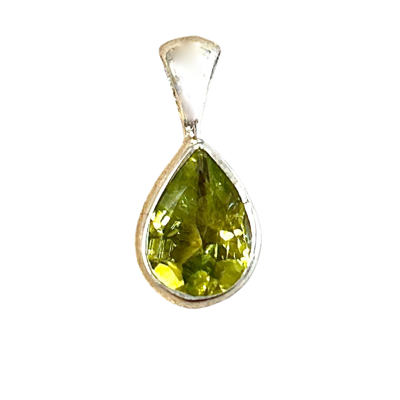 Peridot Faceted Pendant