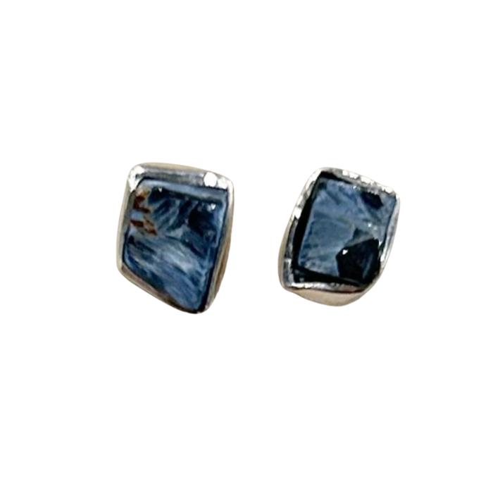 Pietersite Rough Post Earrings