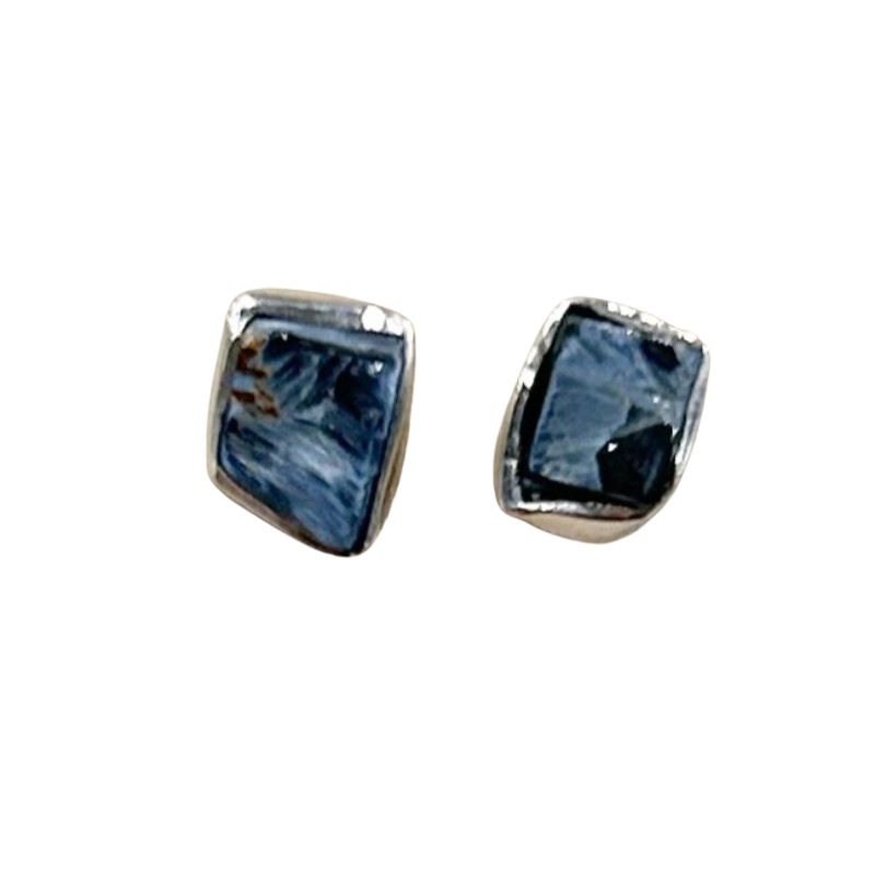 Pietersite Rough Post Earrings