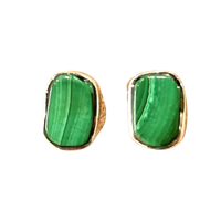 Malachite Stud Earrings