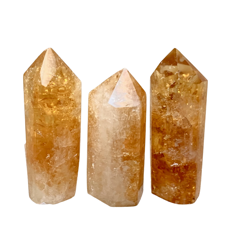 Citrine Carved Crystal Point