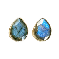 Labradorite Post Earrings