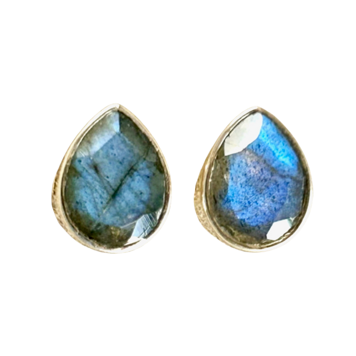 Labradorite Post Earrings