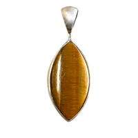 Tigereye and Sterling Silver Pendant
