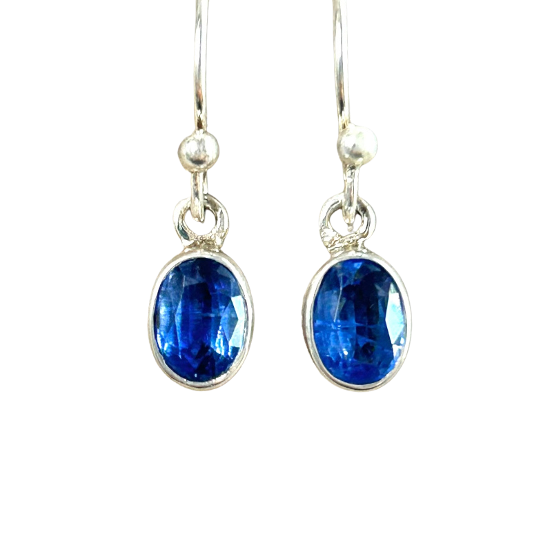 Kyanite Faceted Dangle Earrings