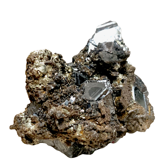 Sphalerite, Goethite & Pyrite (Mexico)