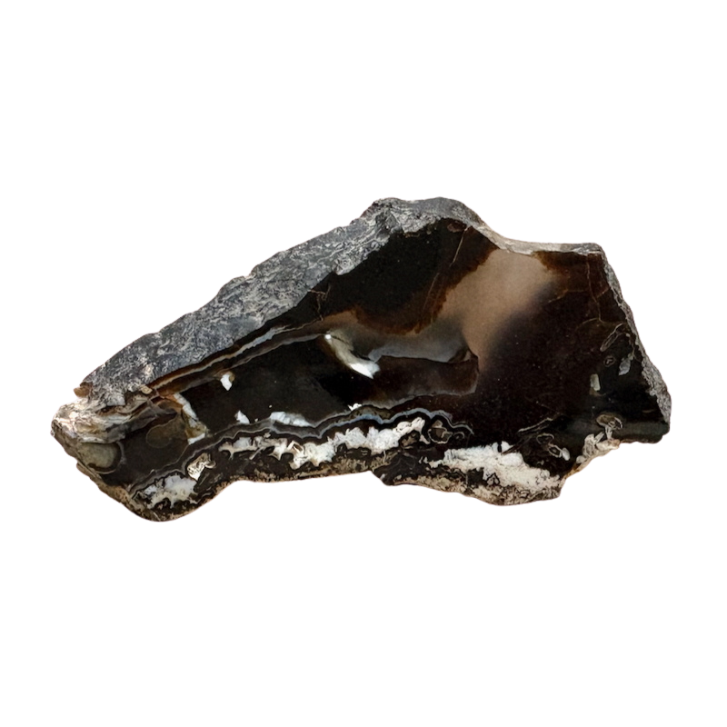 Geode, Black Agate (Bulgaria)