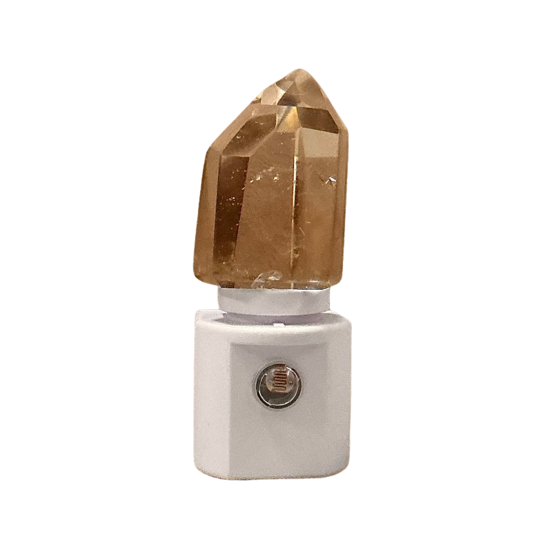 Night Light with Smoky Quartz Crystal