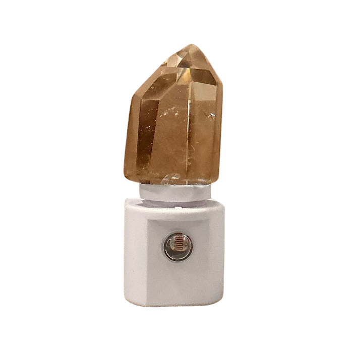 Night Light with Smoky Quartz Crystal