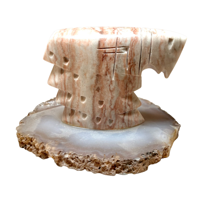 Justin Gomez Eagle Bust Carving (Taos, New Mexico)