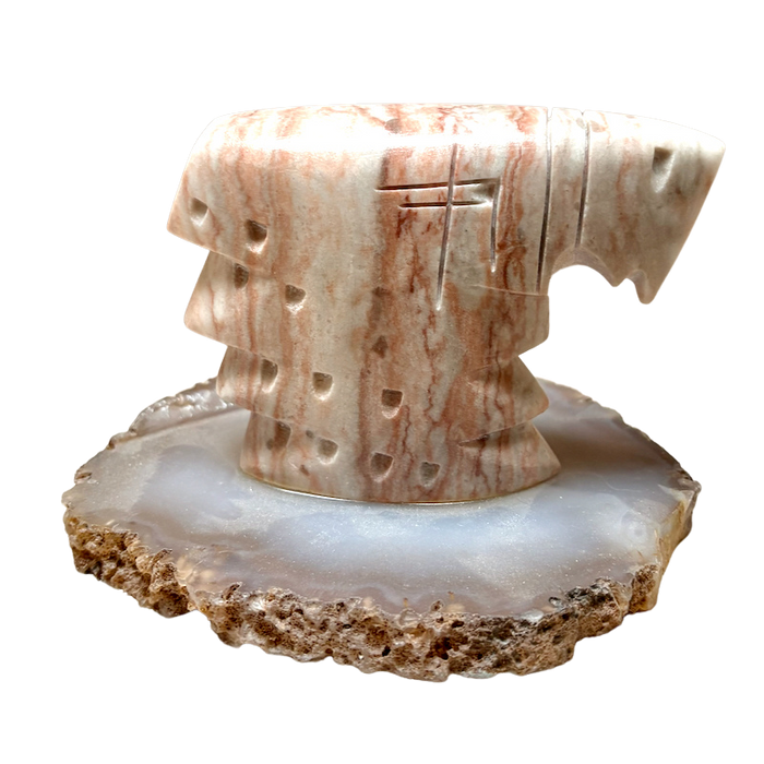 Justin Gomez Eagle Bust Carving (Taos, New Mexico)