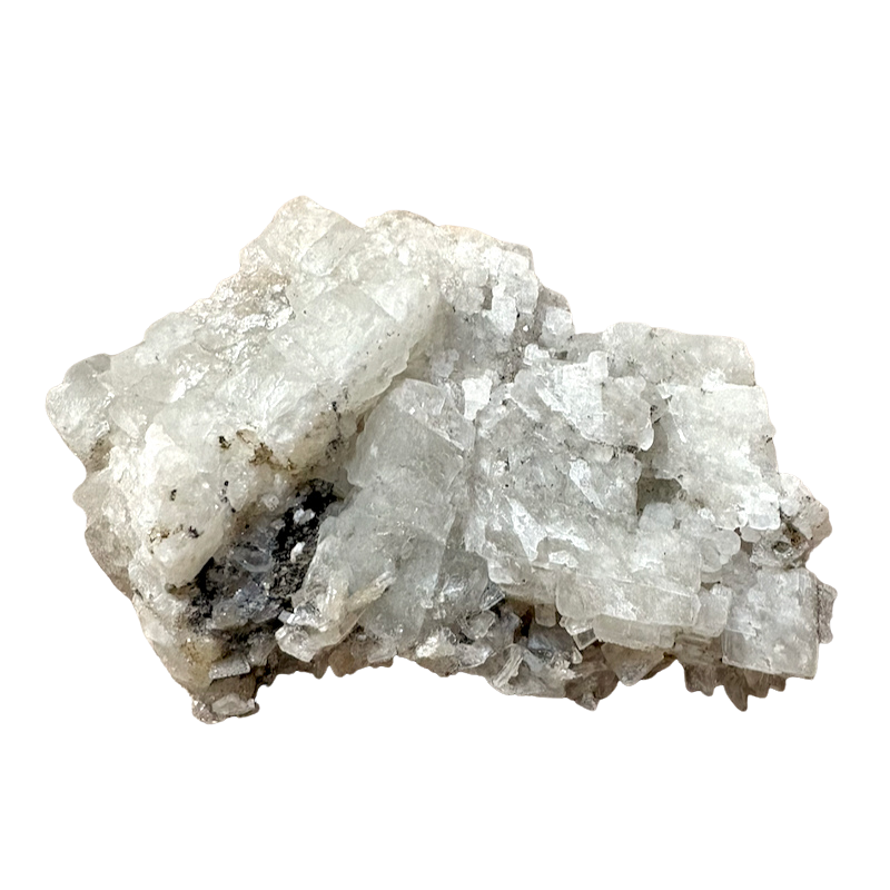 Babingtonite, Apophyllite & Pyrite on Calcite (China)