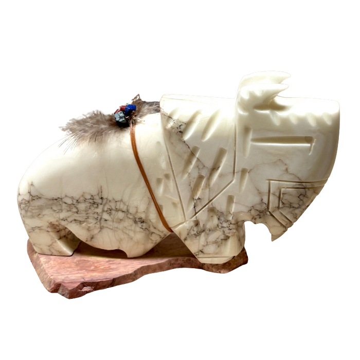 Justin Gomez Buffalo Carving (Taos, New Mexico)