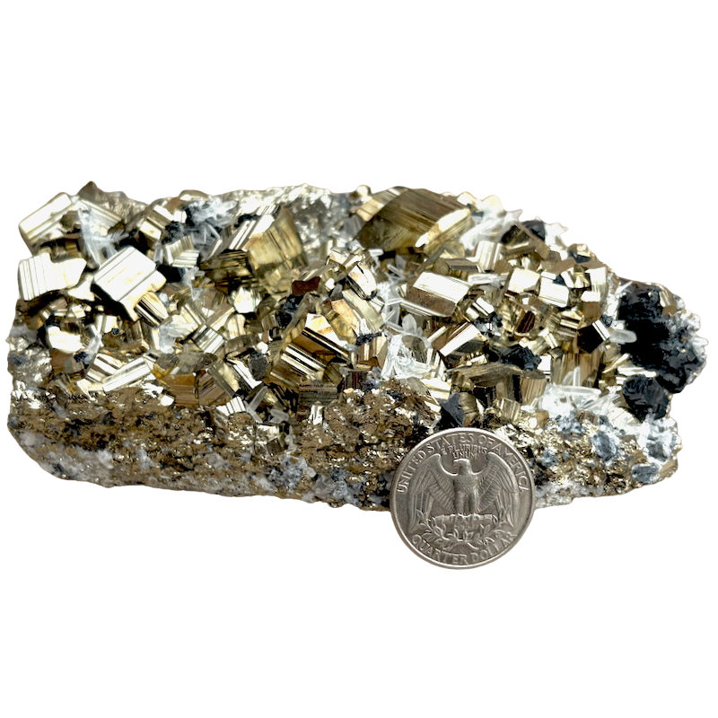 Pyrite, sphalerite and quartz (Peru)