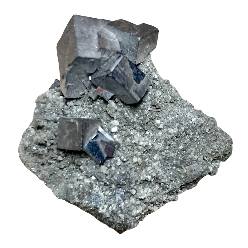 Galena on Calcite (Missouri)