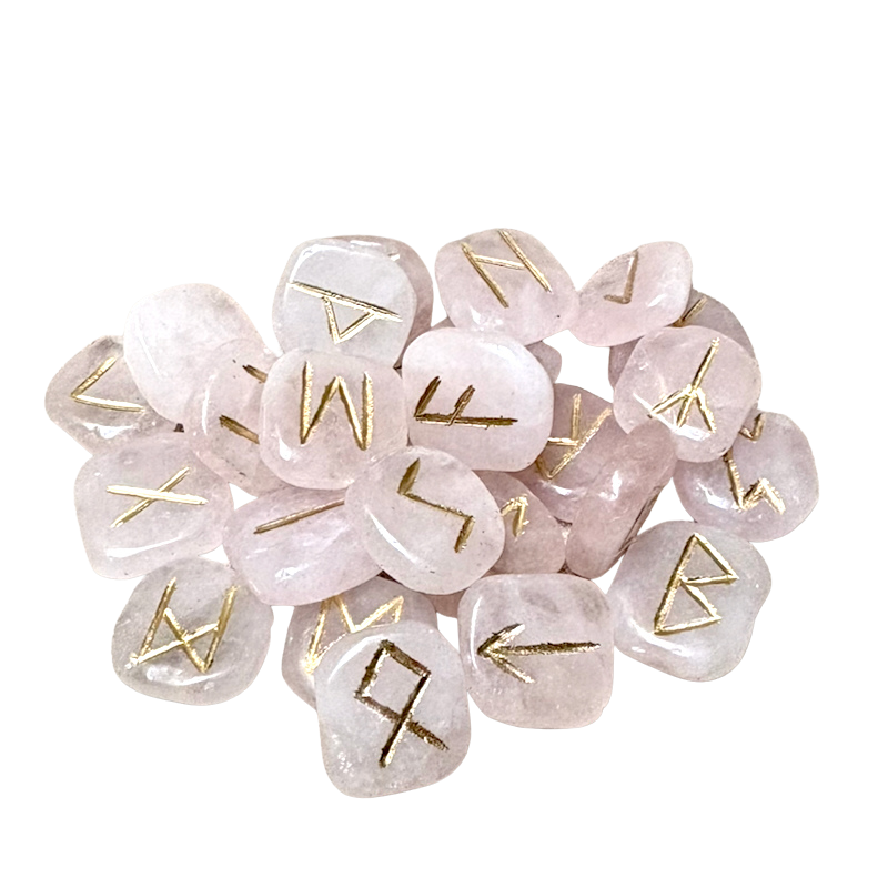 Rose Quartz Rune Set