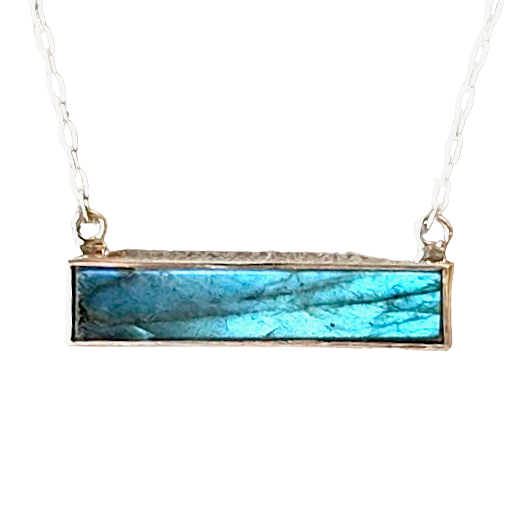 Labradorite Bar Necklace