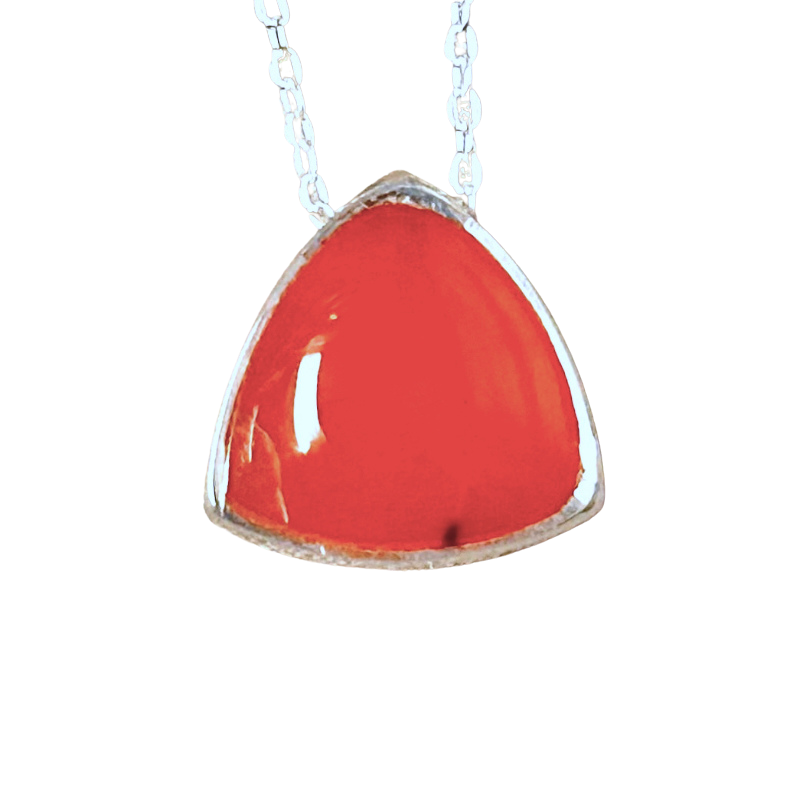 Carnelian Pendant and Chain
