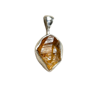 Citrine and Sterling Silver Pendant