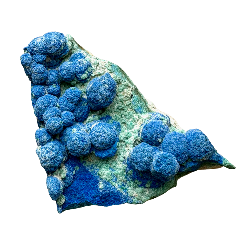 Azurite Balls in Matrix (Sandoval Co., New Mexico)