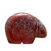 Bear Fetish Carving Red Jasper