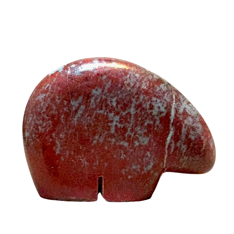 Bear Fetish Carving Red Jasper