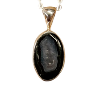Geode Pendant and Chain