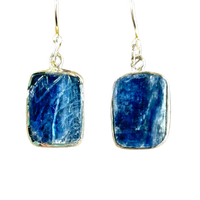 Kyanite (Rough) Dangle Earrings