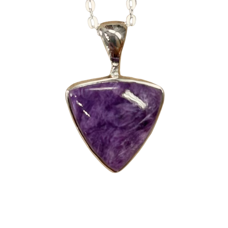 Charoite Pendant and Chain
