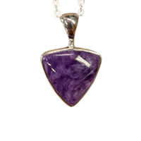 Charoite Pendant and Chain