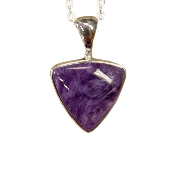 Charoite Pendant and Chain