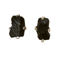 Shungite Rough Post Earrings