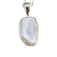Selenite Pendant with Sterling Silver Chain