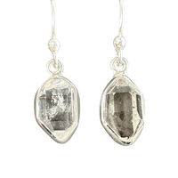 Herkimer "Diamond" and Sterling Silver Dangle Earrings