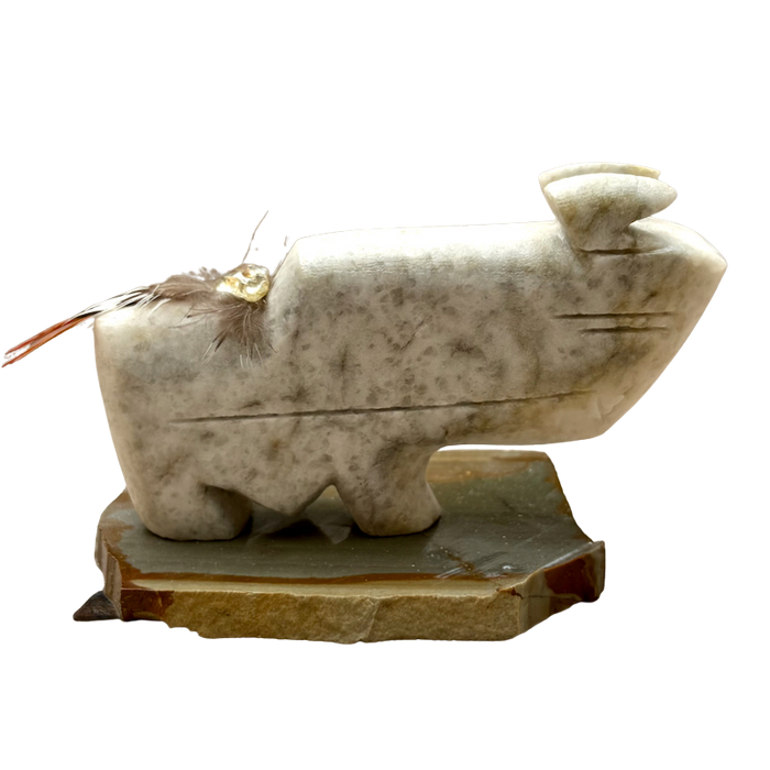 Justin Gomez Buffalo Carving (Taos, New Mexico)