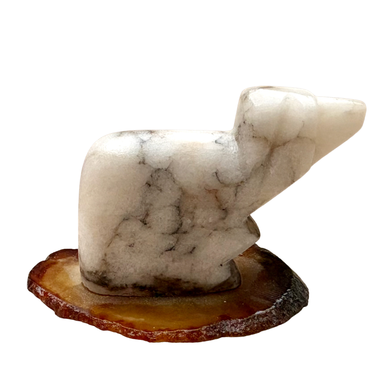 Justin Gomez Sheep Carving (Taos, New Mexico)
