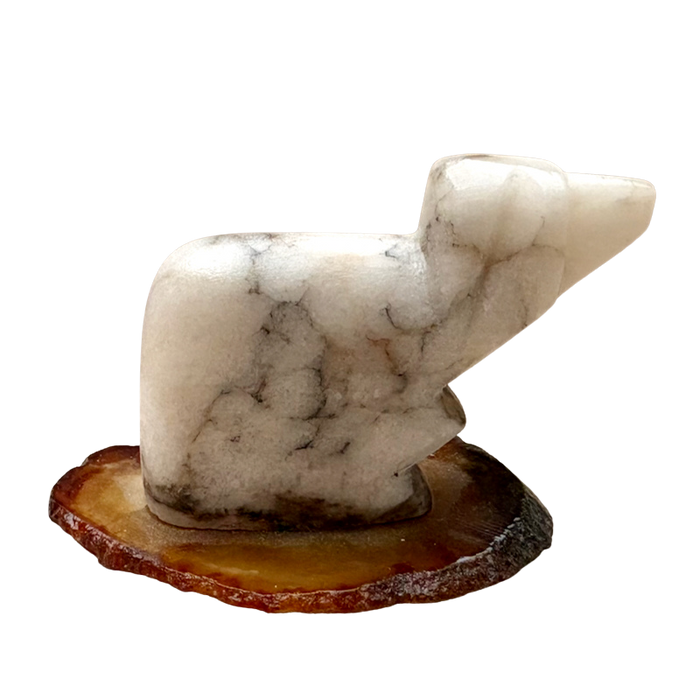 Justin Gomez Sheep Carving (Taos, New Mexico)