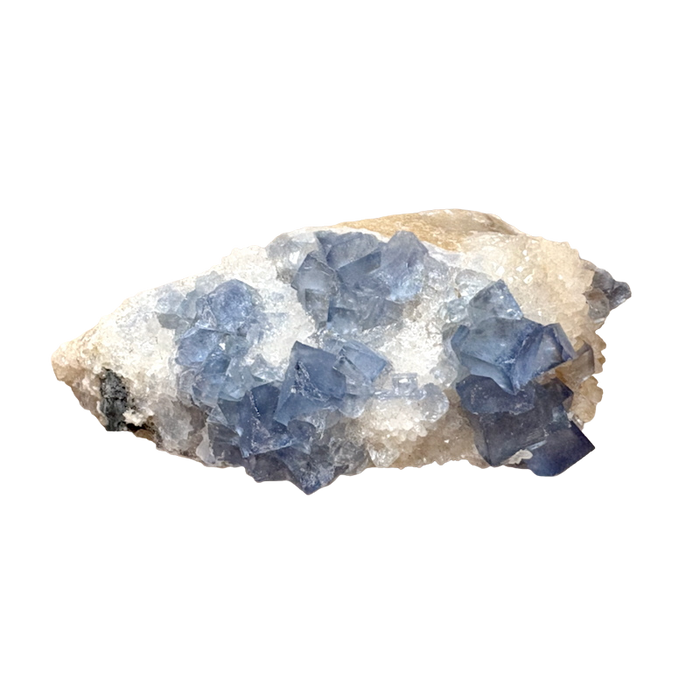 Fluorite and Quartz (Fish Stick deposit, Blanchard Mine, Socorro Co., New Mexico)