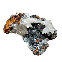Hemimorphite with Goethite & Adamite (Mexico)